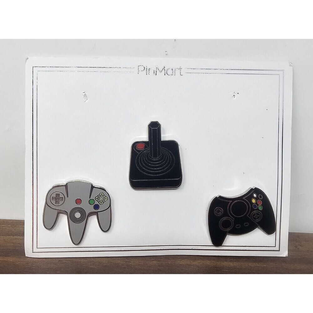 PinMart's Retro Video Gaming Original Controller Enamel Lapel Pin Set Missing 2